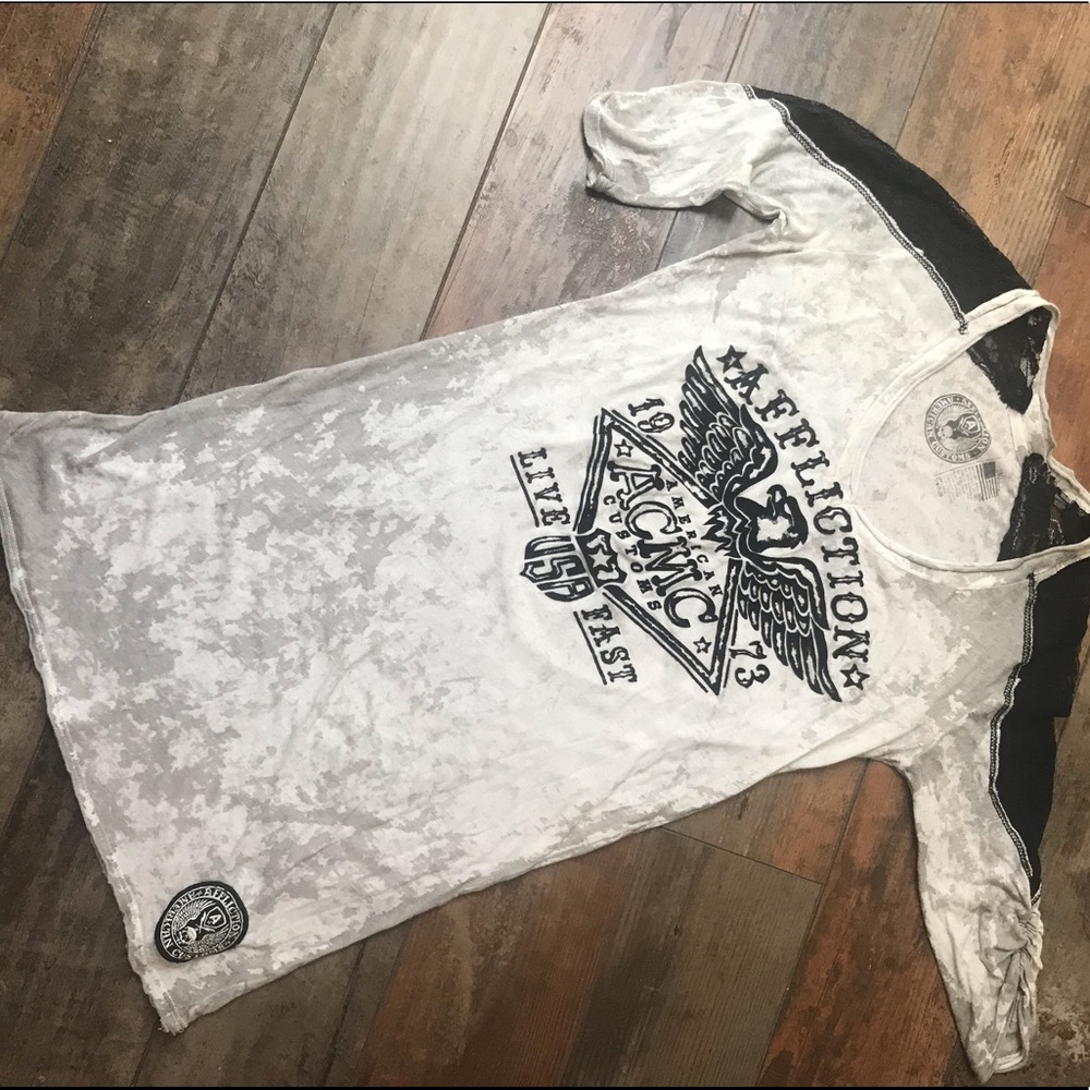 Affliction burn out tee